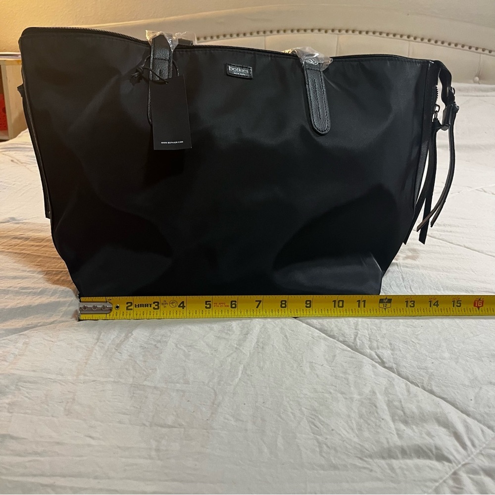 Botkier Bags Large Black Nylon Fabric Tote Shoulder Bag Spacious Women’s Purse - Picture 15 of 15